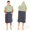 Microfiber Cotton Beach Surf Poncho Toalha trocando